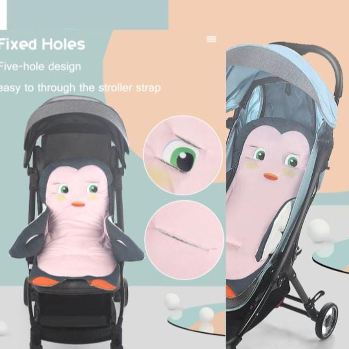 GENERICO - Asiento Cochecito Animalitos