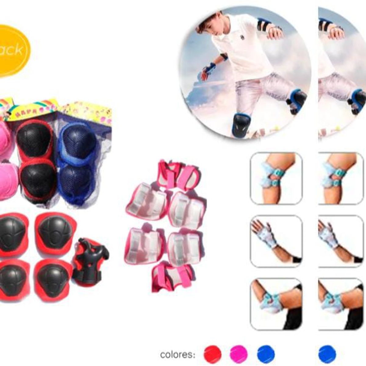 GENERICO - Pack conjunto de protección para niños