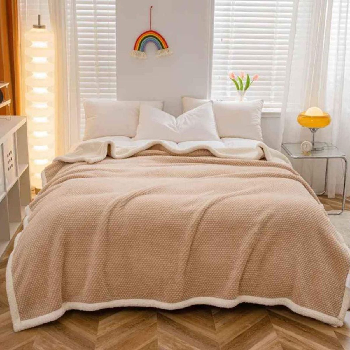 GENERICO - COLCHA DE PUNTO POP CON CARNERO