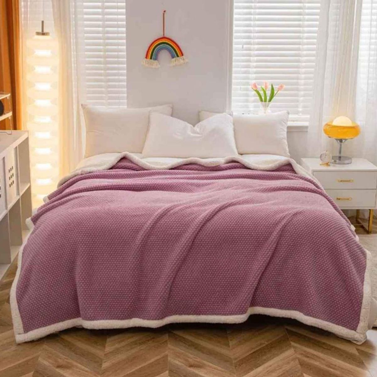 GENERICO - COLCHA DE PUNTO POP CON CARNERO