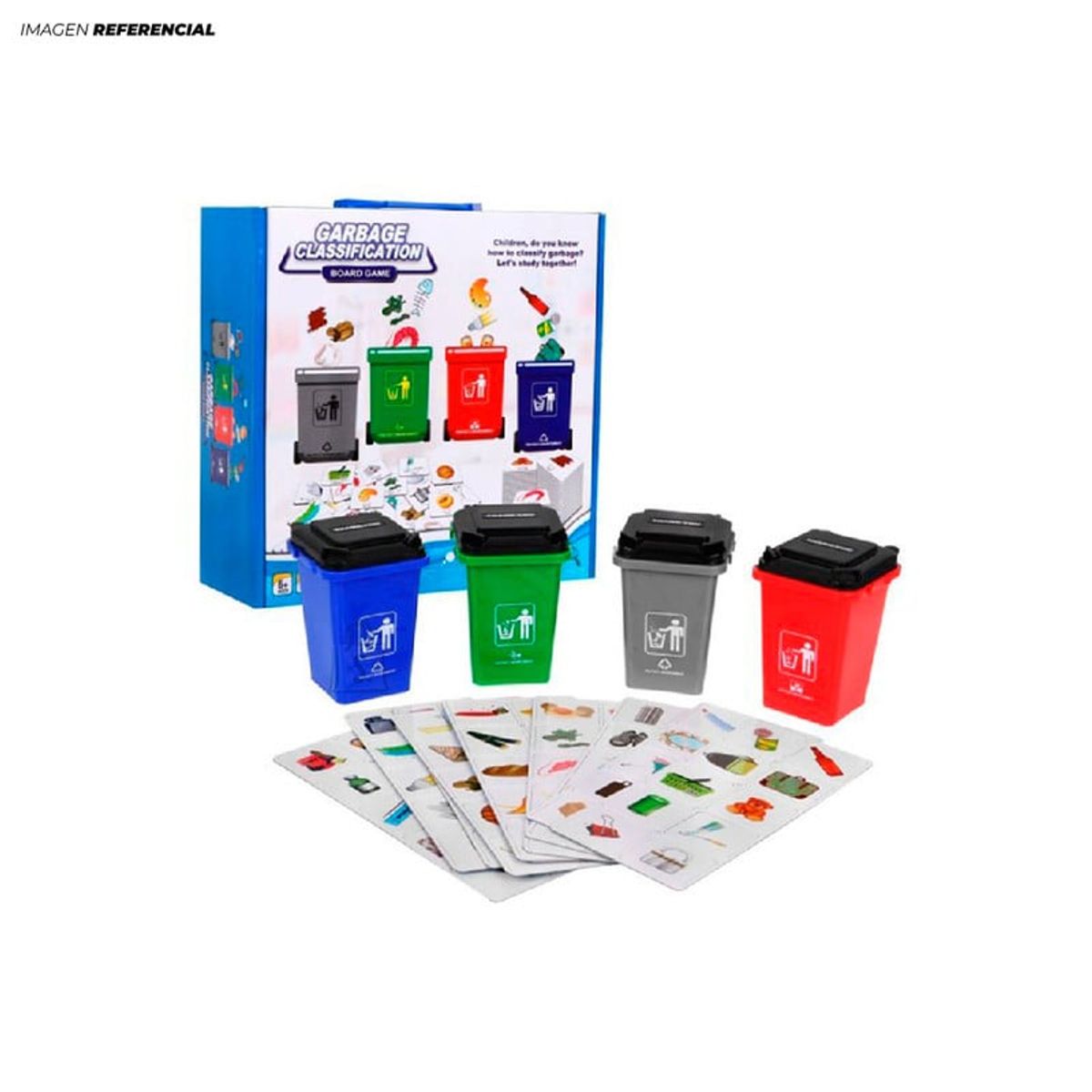 GENERICO - Juguete Didáctico de Reciclaje Residuos para Niños