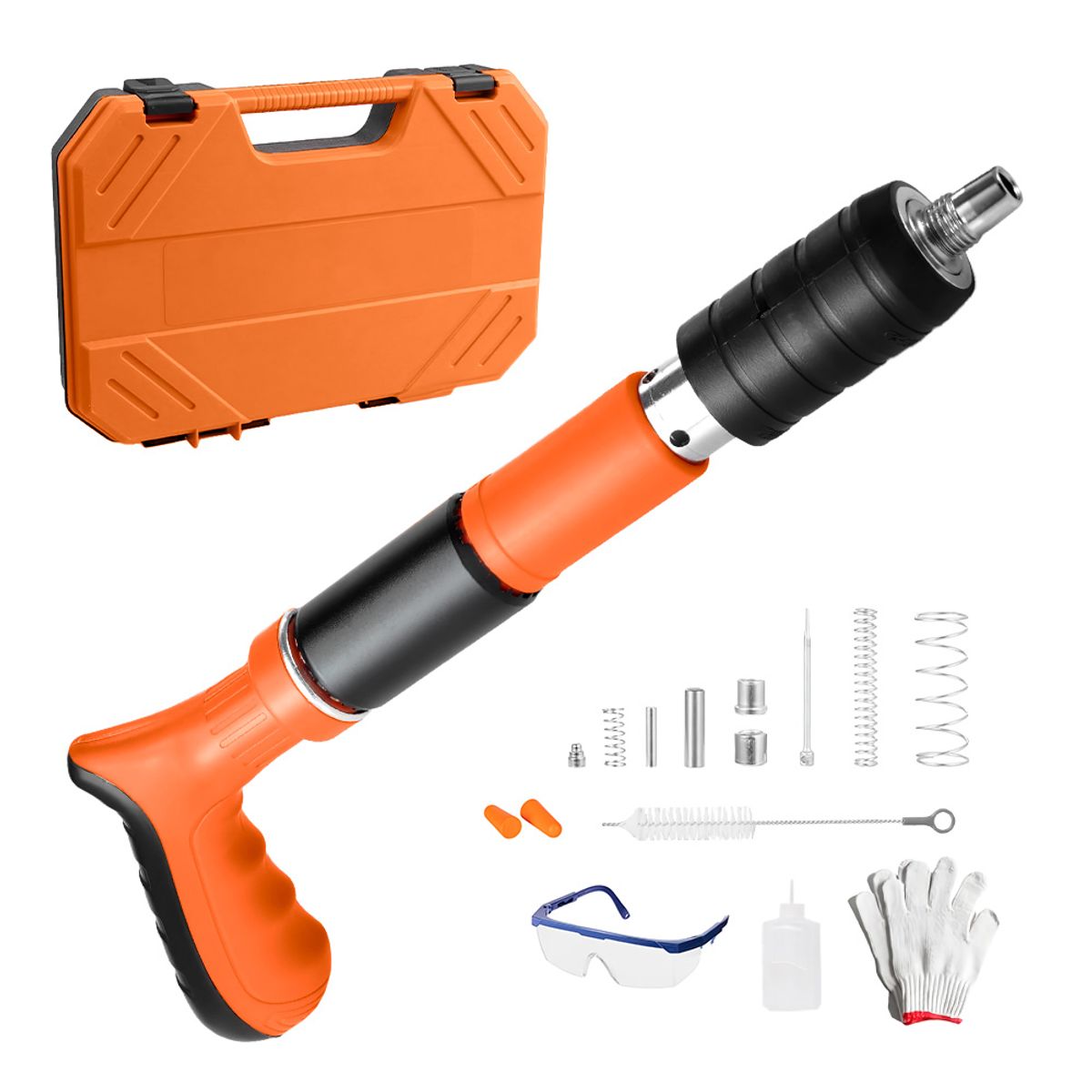 KELLER - Pistola Remachadora para Clavos Ajustable Naranja DR7