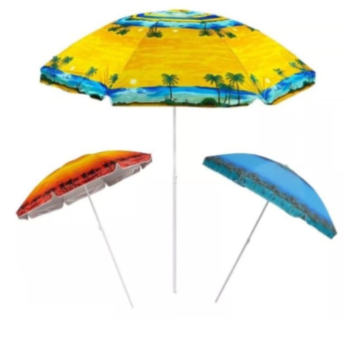 GENERICO - Sombrilla Playera Quitasol Paraguas Portátil Diámetro 150cm Verano