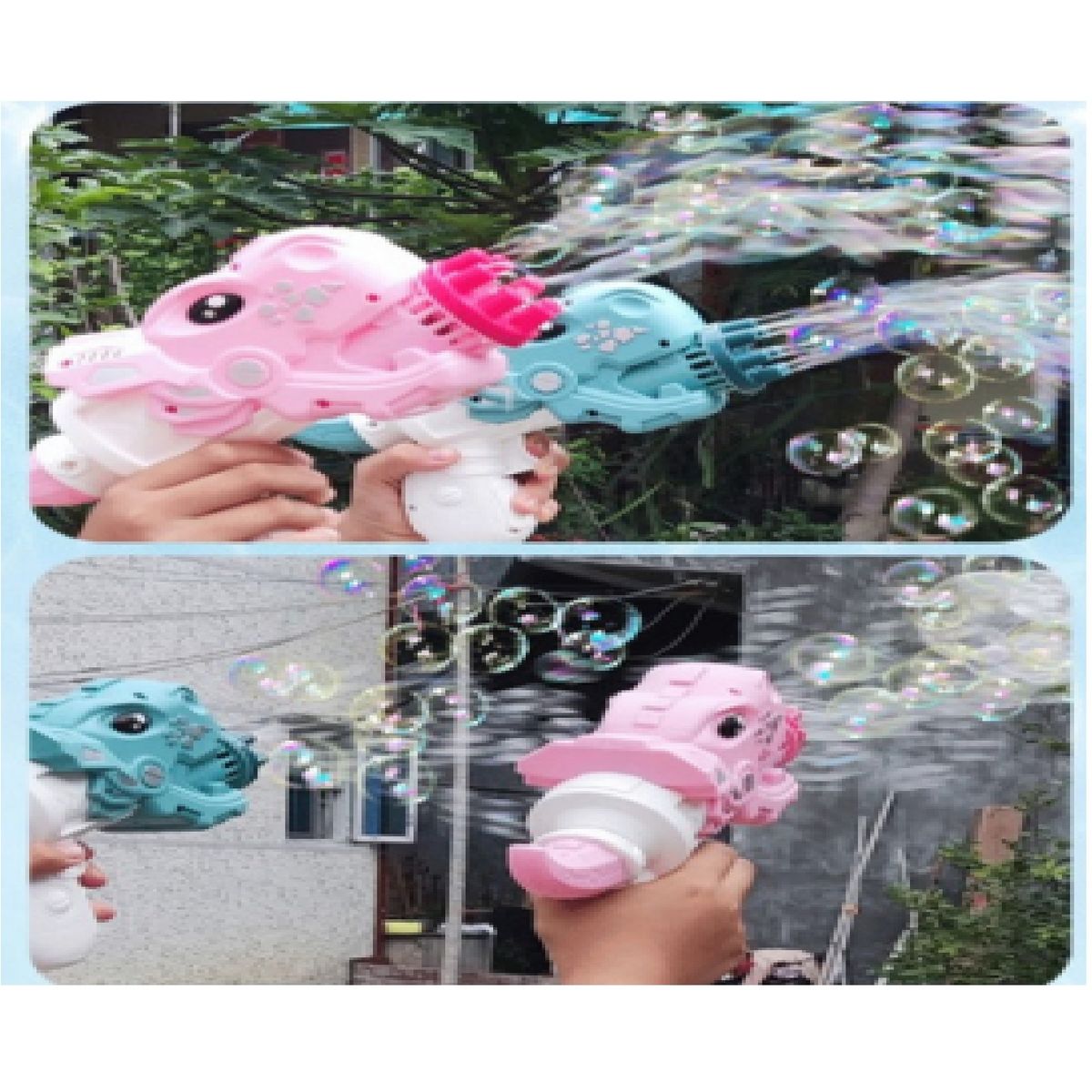 GENERICO - PISTOLA DE BURBUJAS PARA NIÑOS Y NIÑAS