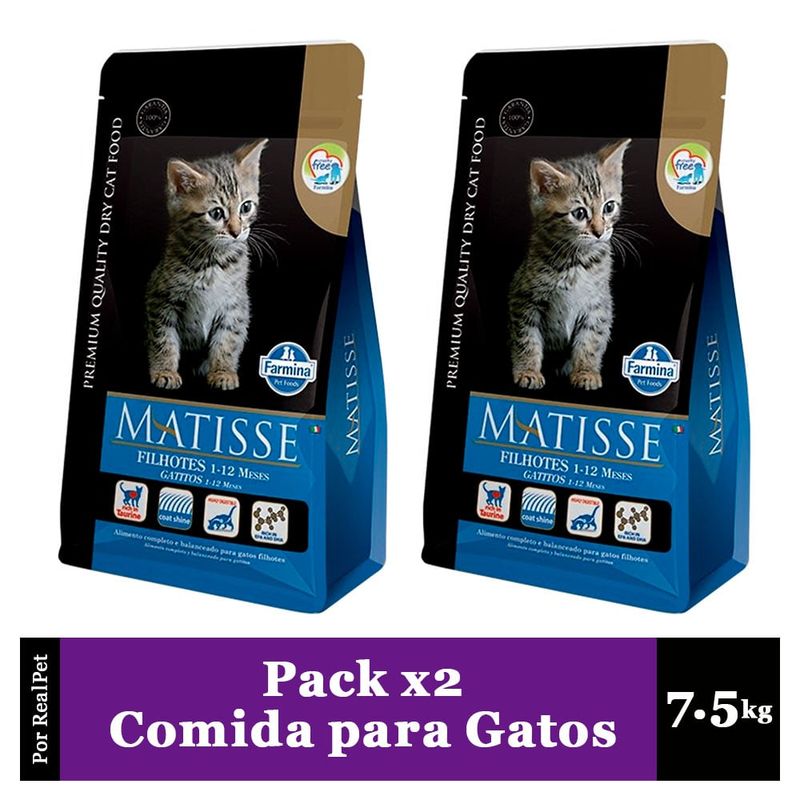 MATISSE - Pack x2 Comida Gatitos Matisse Filhotes 1 a 12 meses 7.5 kg