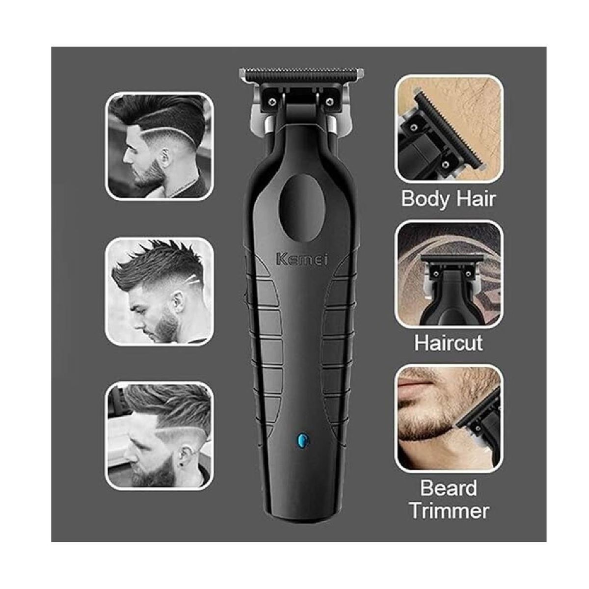 KEMEI - Maquina de cortar cabello TRIMER  Profesional  KEMEI