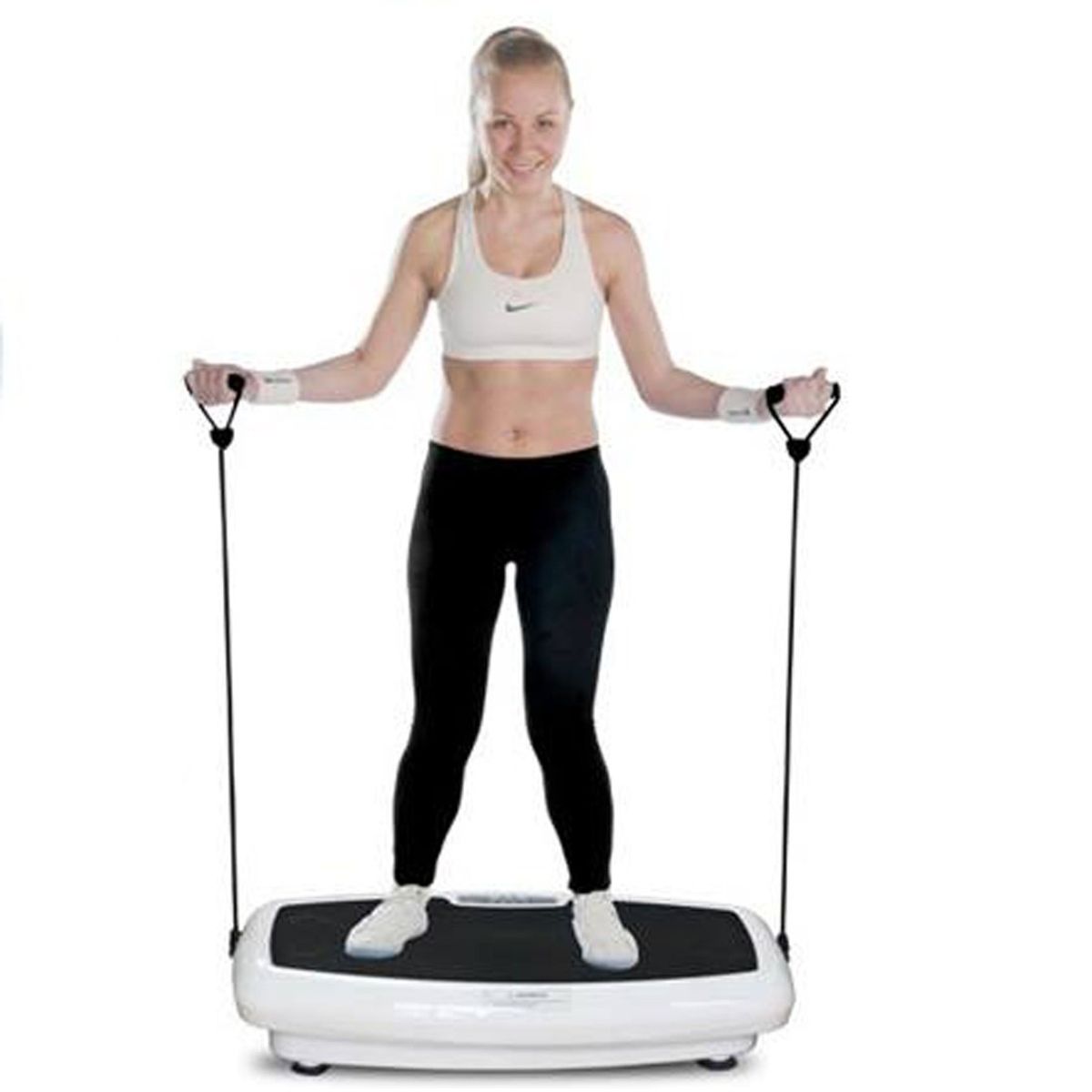 RISUTIMPORT - Plataforma Vibratoria Fitness PROF + Control Remoto Entrada USB Ligas