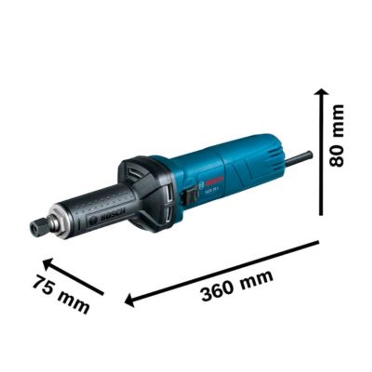 BOSCH - Rectificadora Esmeril Recto Ggs 28 L 500 W Bosch Nariz Larga