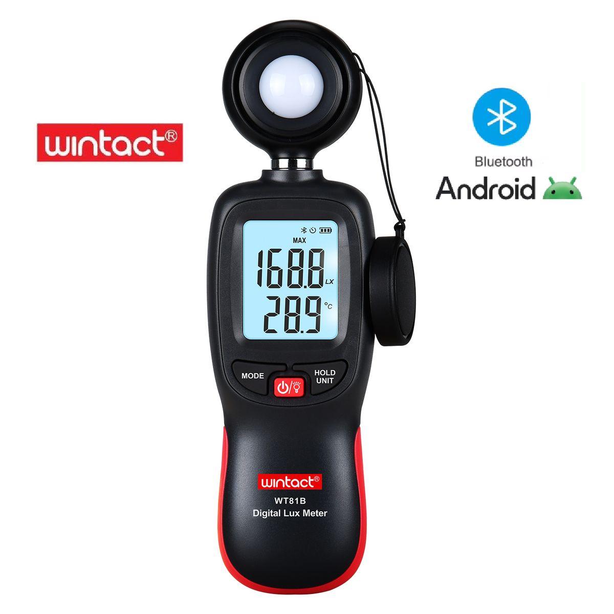 OEM - Luxómetro Profesional Medidor de Luz con Bluetooth - WINTACT WT81B