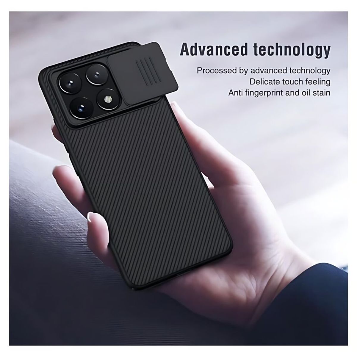 NILLKIN - Funda protectora Nillkin CamShield Pro Xiaomi Poco F6 - Negro