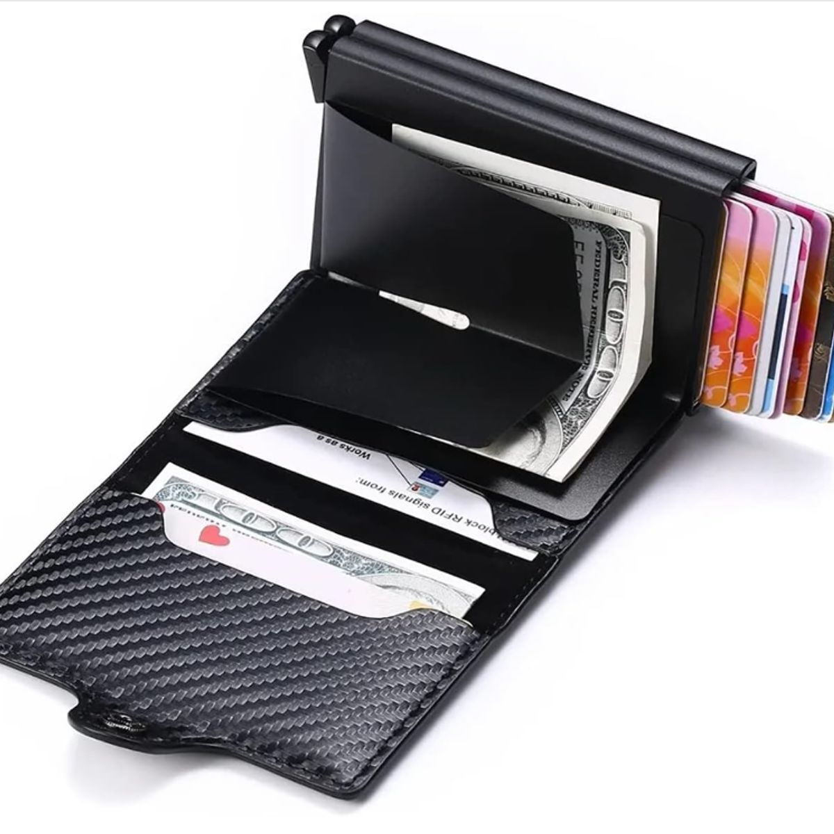 GENERICO - Billetera Elegante Nexus 2 Bloqueo contra lecturas RFID