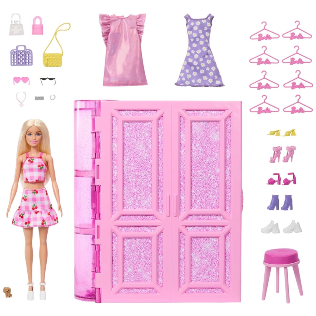 BARBIE - Barbie Closet de los Sueños con Accesorios y Muñeca