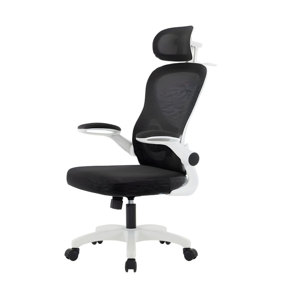 GENERICO - Sillas Ergonómica de Oficina Soporte Lumbar Ahorra Espacio Razer modelo 922 blanco y negro