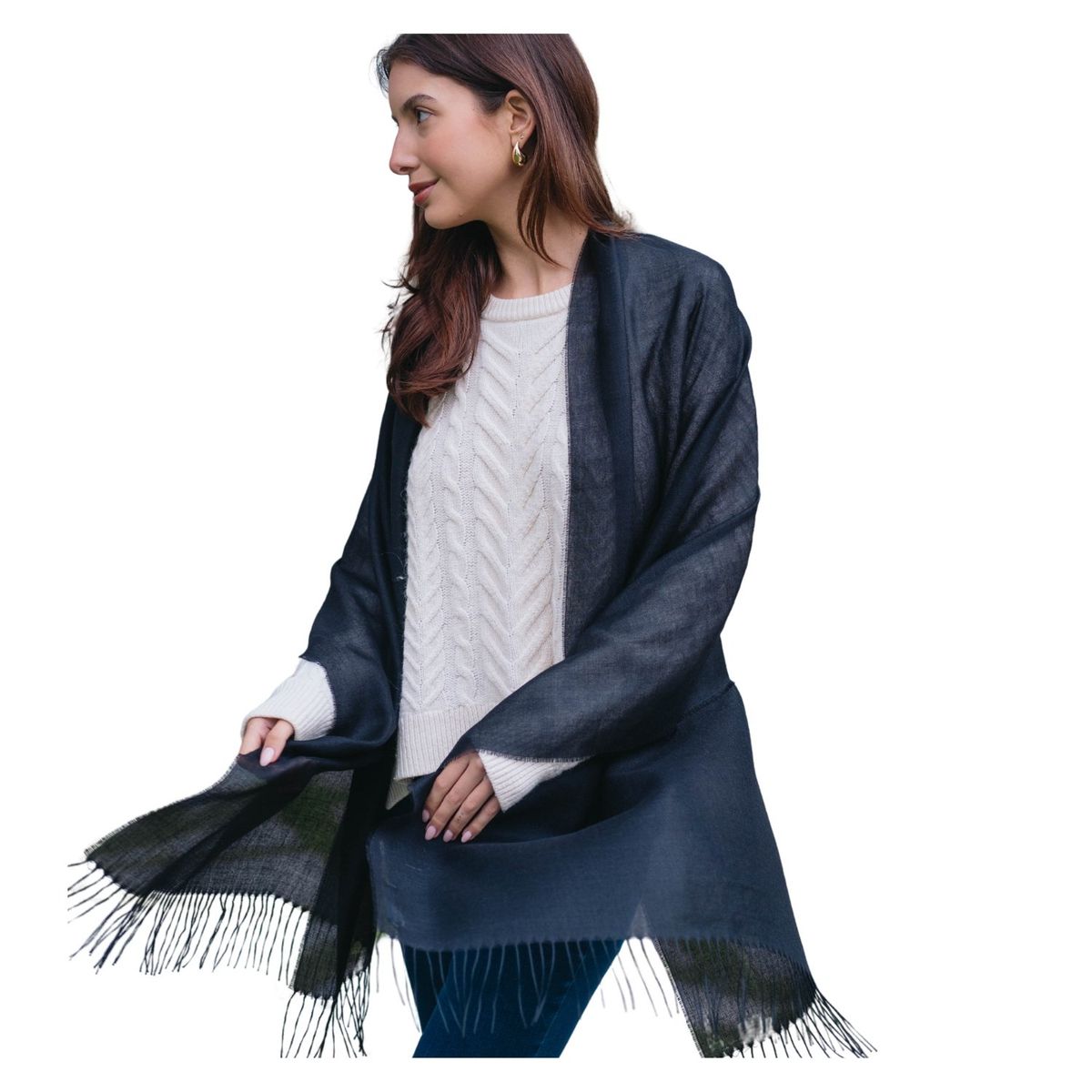 GENERICO - Chal Bufanda Pashmina - Baby Alpaca y Seda