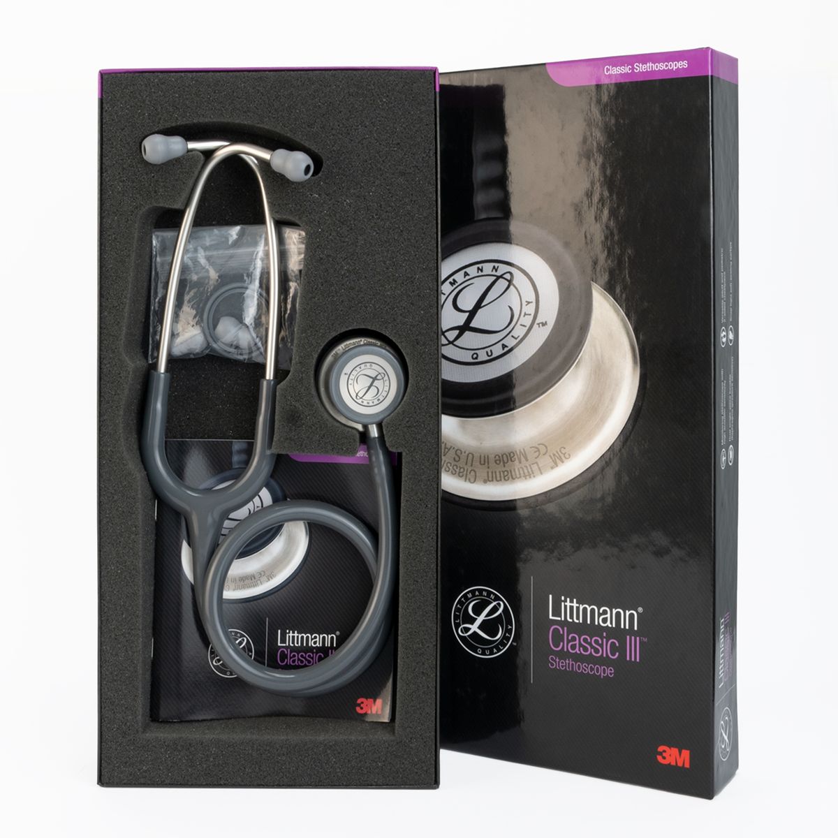 LITTMANN - Estetoscopio Littmann® Classic III™ - Plomo - Código 5621