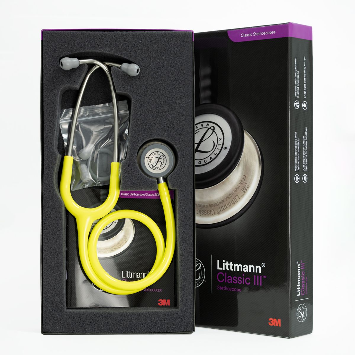 LITTMANN - Estetoscopio Littmann® Classic III™ - Lima Limón - Código 5839