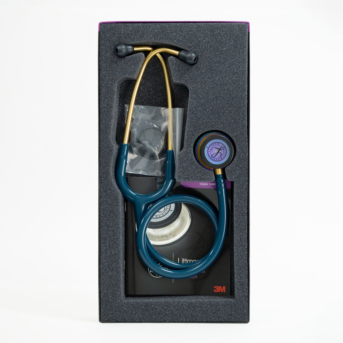 LITTMANN - Estetoscopio Littmann® Classic III™ - Azul Caribe Arcoíris - Código 5807