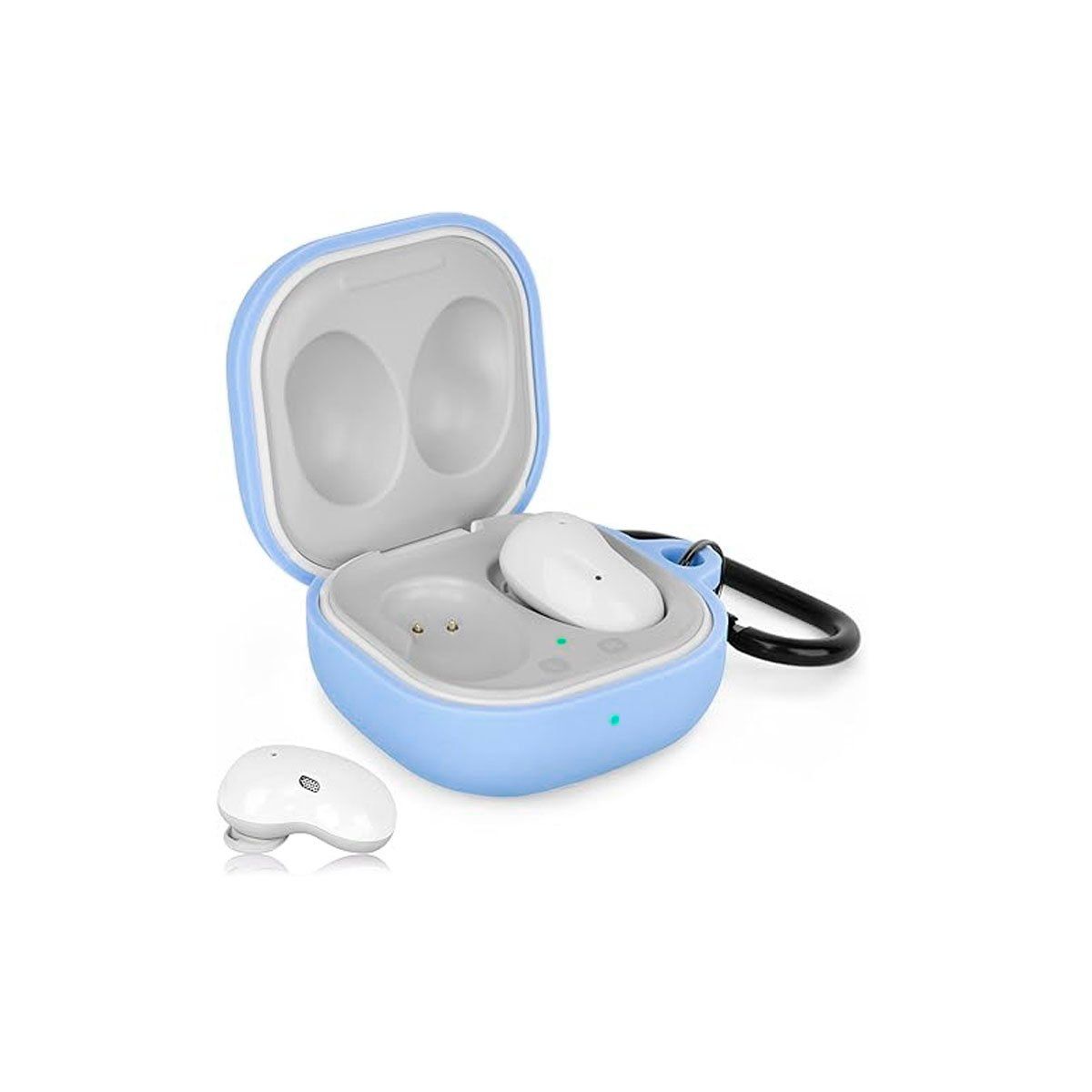 GENERICO - Funda de Silicona para Audífonos Samsung Buds Live Celeste