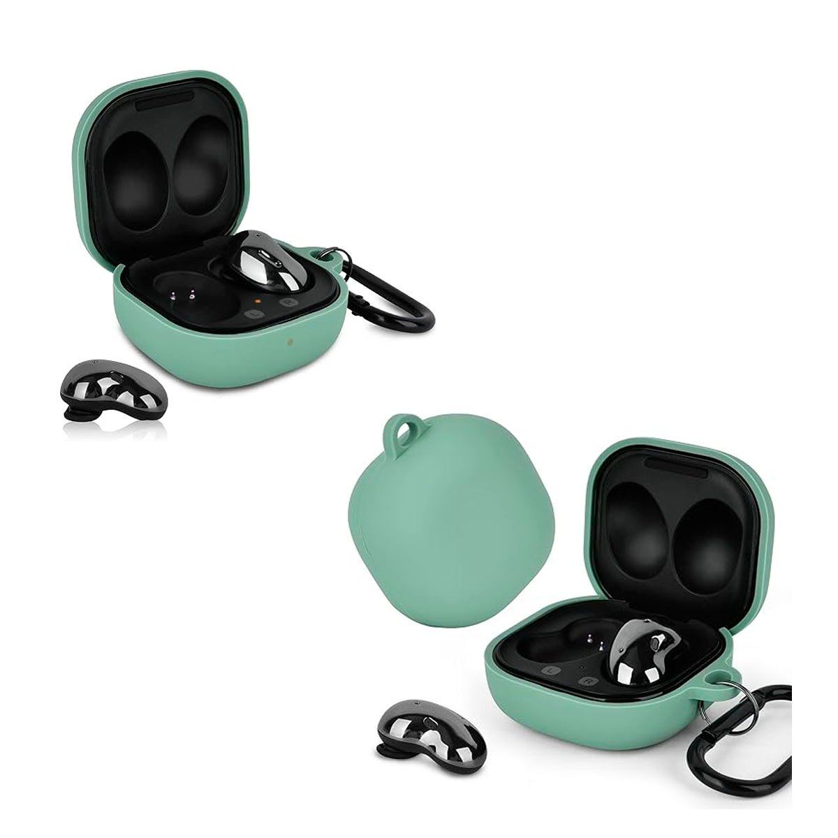 GENERICO - Funda de Silicona para Audífonos Samsung Buds Live Verde