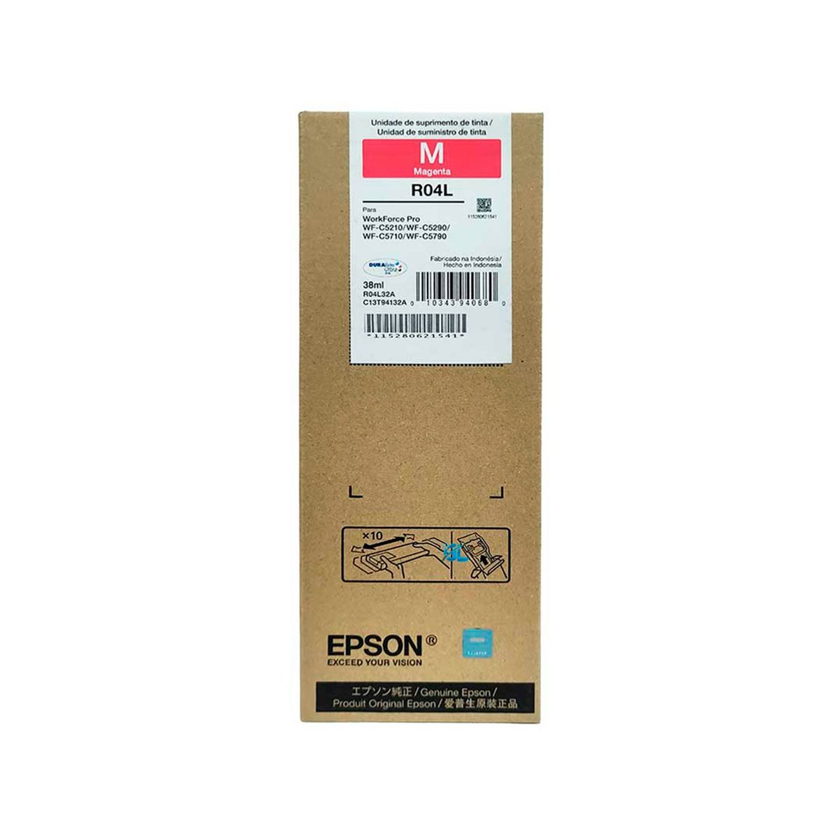 EPSON - TINTA EPSON T941320-AL MAGENTA, 5000 PAG, WF-C5290 P/N: T941320-AL
