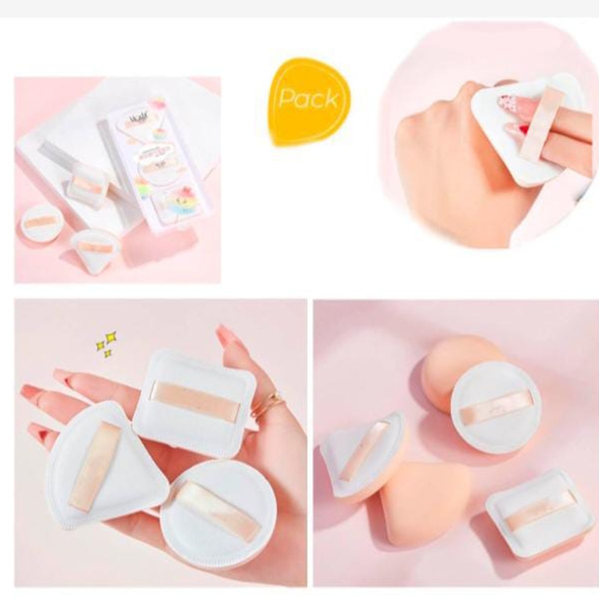 GENERICO - Esponja de algodón para maquillaje facial