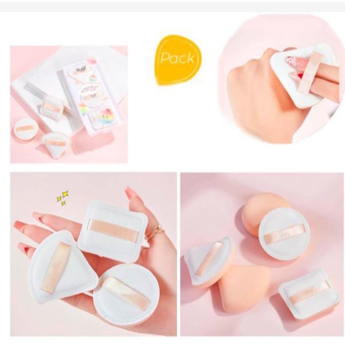 GENERICO - Esponja de algodón para maquillaje facial