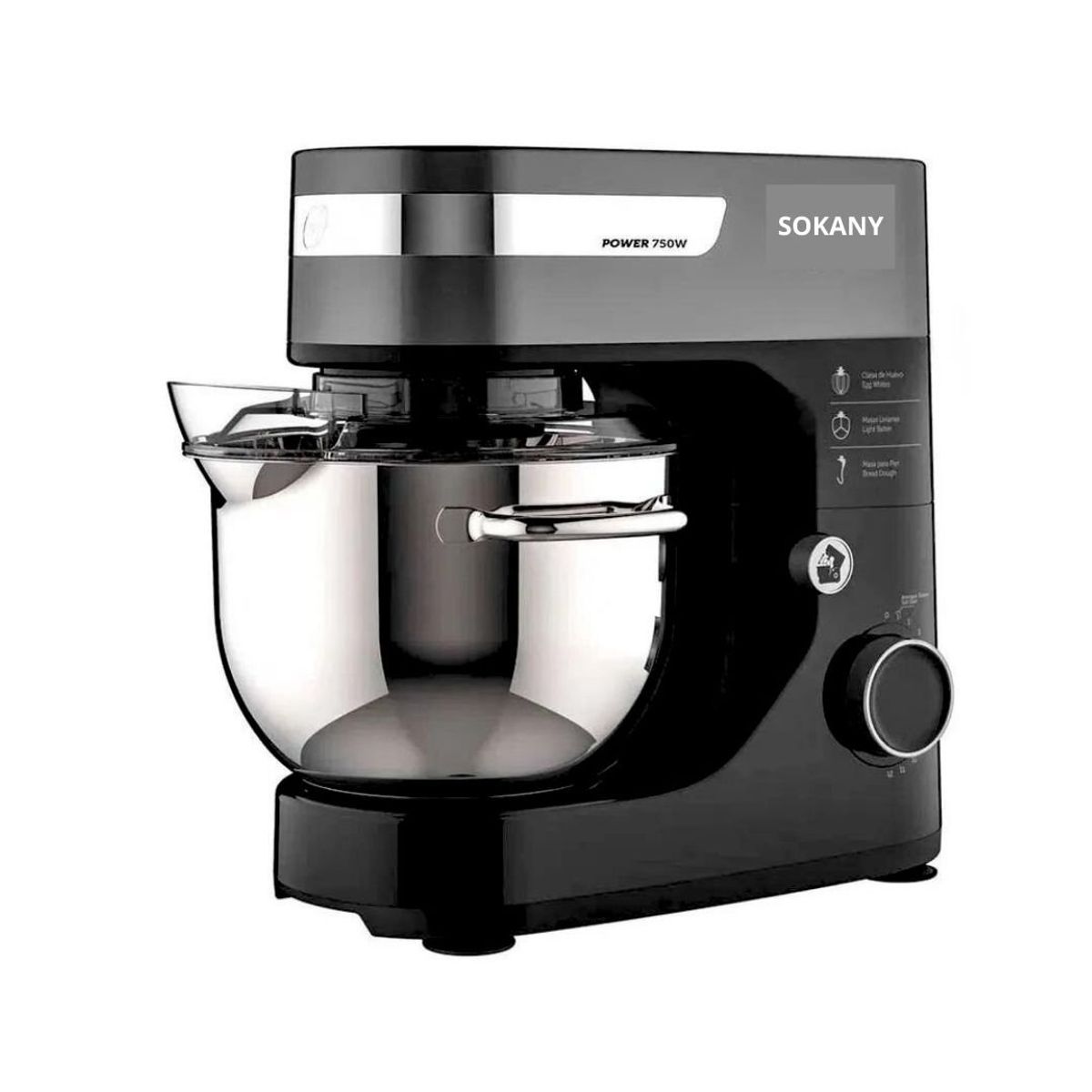 SOKANY - Batidora Planetaria de 800W SOKANY Negra