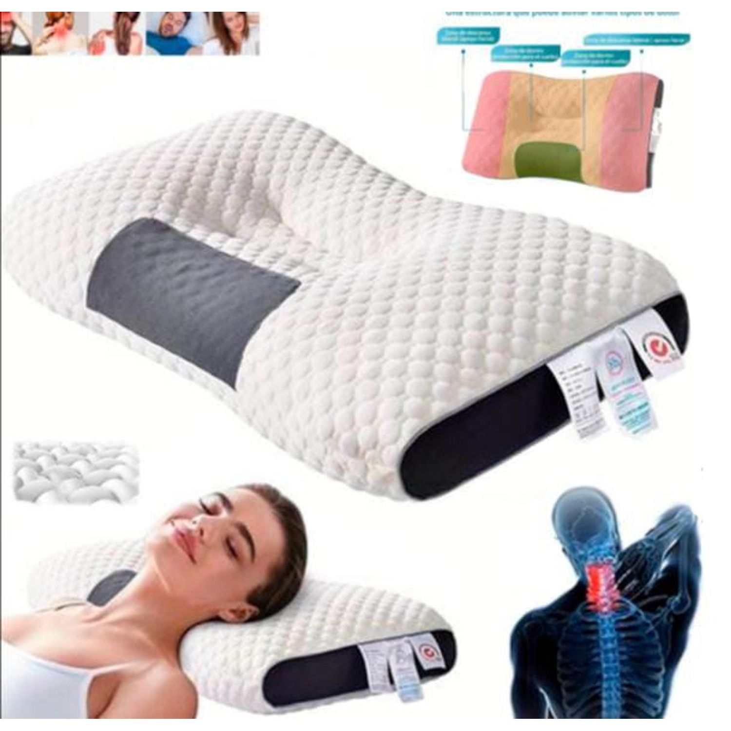 Cuello Almohada Cervical Ingravity En Almohada Ergonómica Cervical