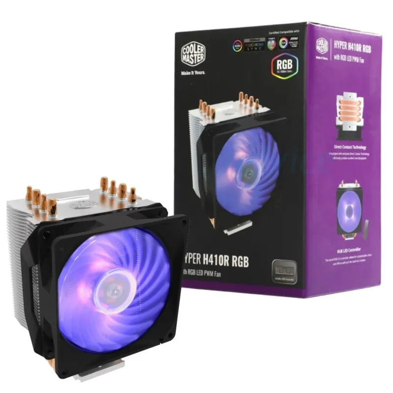COOLER MASTER - COOLER PARA PROCESADOR COOLER MASTER HYPER H410R RGB RR-H410-20PC-R1