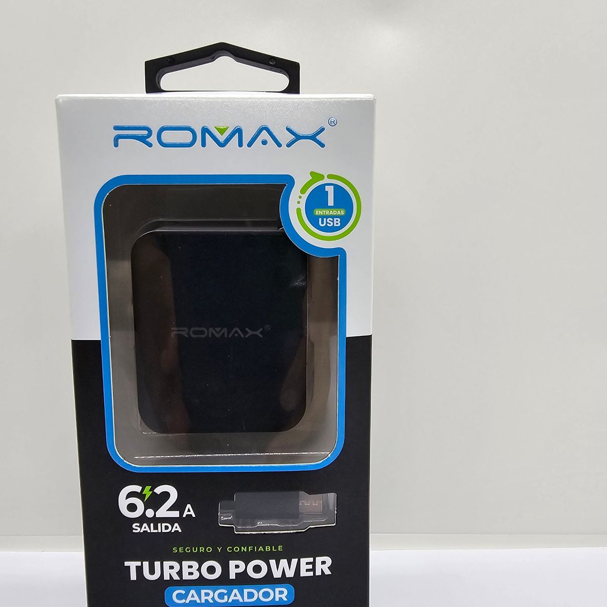 ROMAX - CARGADOR DE CELULAR ROMAX TYPE C 66W NEGRO