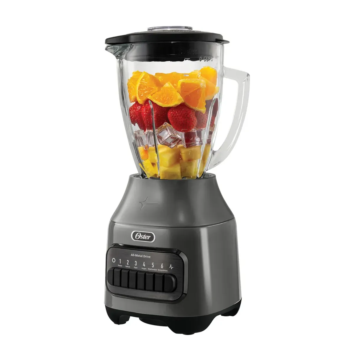 OSTER - Licuadora Oster 1.5L con 6 Velocidades BLSTPEG GPB Gris