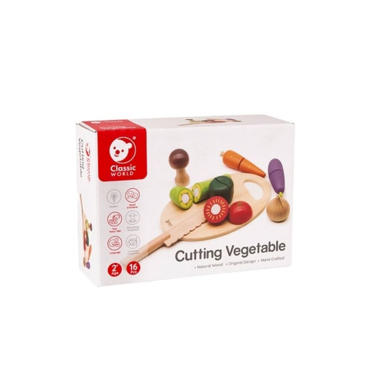 CLASSIC WORLD - Juego de Vegetales p cortar Cutting Vegetable ClassicWorld