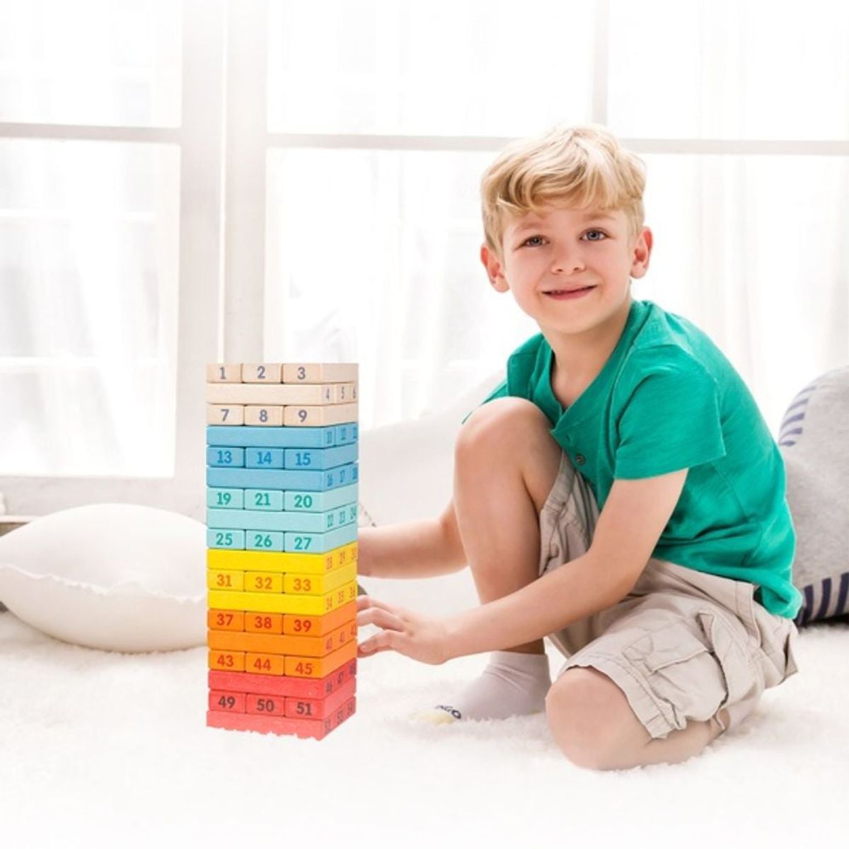 CLASSIC WORLD - Juego Torre Colorido de Lujo Deluxe Tower Game Classic World