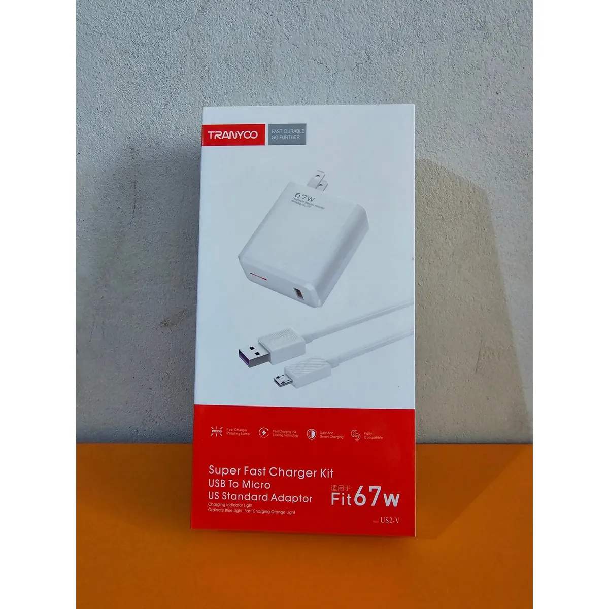 TRANYOO - CARGADOR DE CELULAR TRANYOO FIT 67W V8 BLANCO