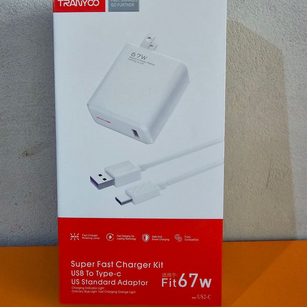 TRANYOO - CARGADOR PARA CELULAR TRAMYOO TIPO-C  Fit-67W  BLANCO