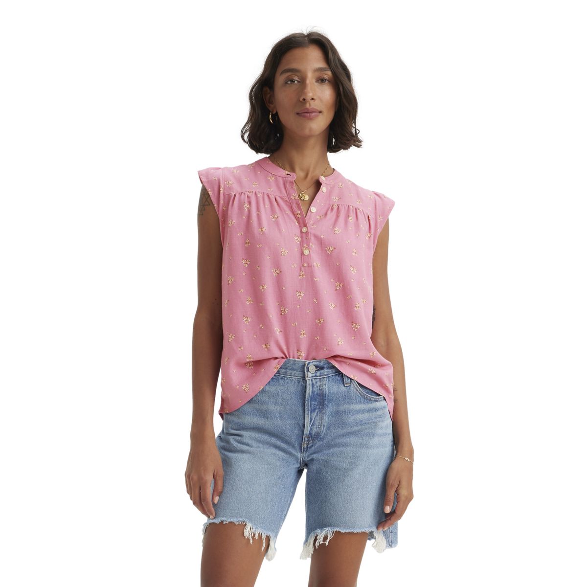 LEVIS - Blusa Mujer Jace Manga Corta Rosado Levis