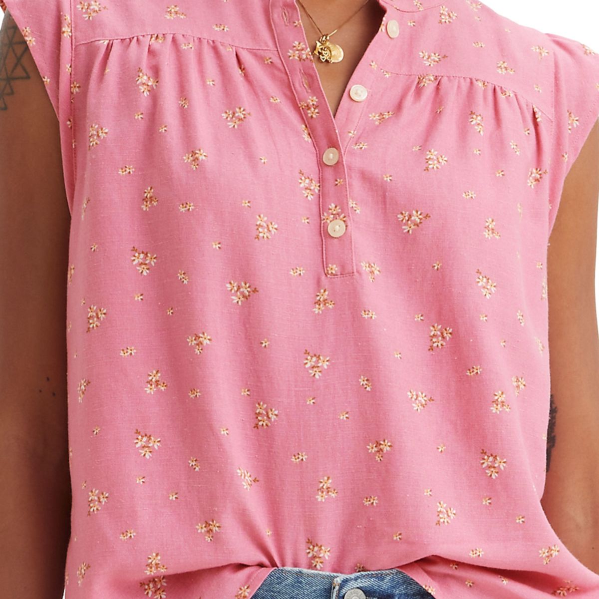 LEVIS - Blusa Mujer Jace Manga Corta Rosado Levis