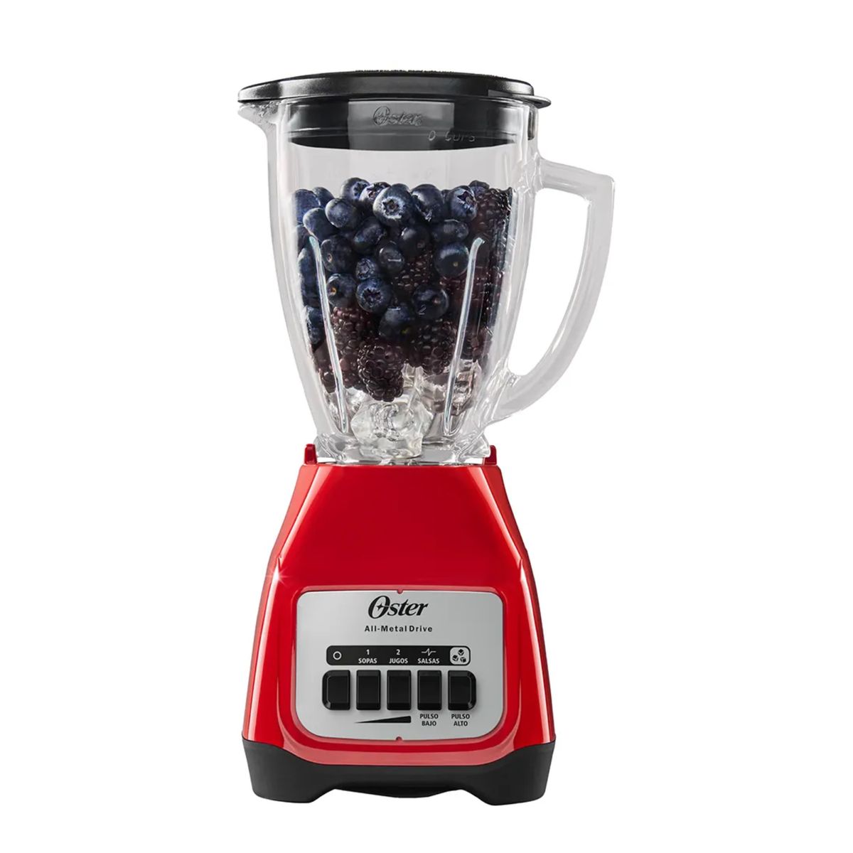 OSTER - Licuadora Oster de 1.5L con 550 watts BLSTKAG RPB 053 Rojo Kaliman