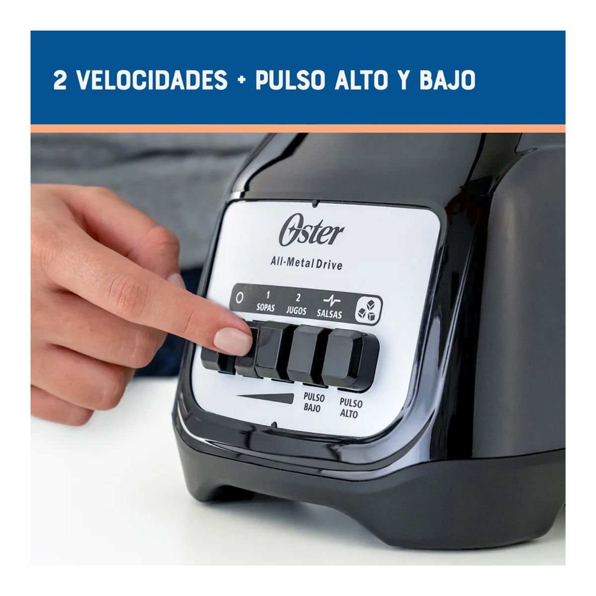 OSTER - Licuadora Oster de 1.5L con 550 watts BLSTKAG BPB 053 Negro Kaliman