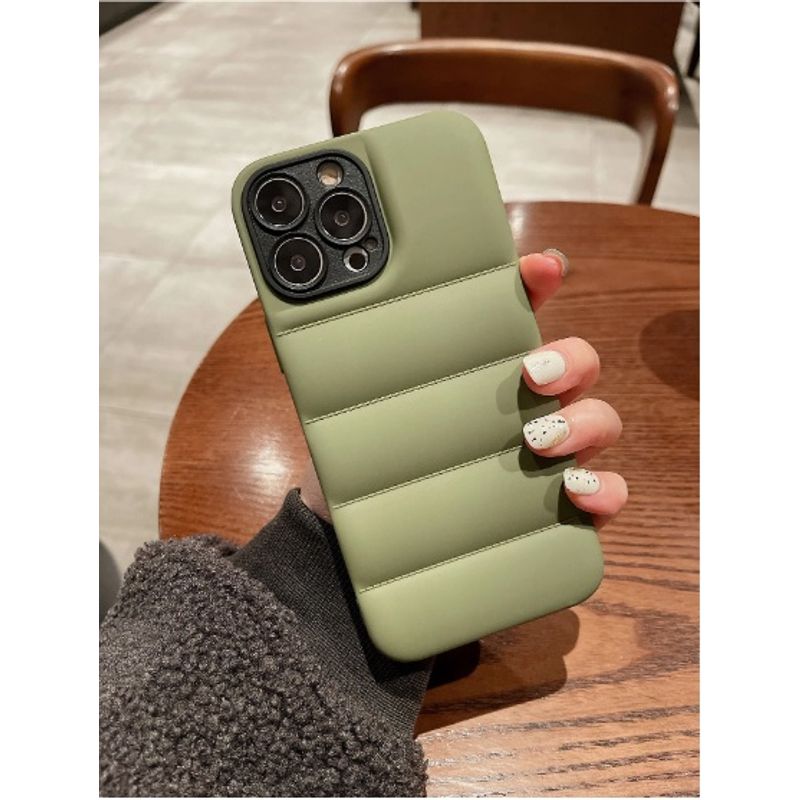 GENERICO - CASE O FUNDA PARA IPHONE 14 PRO VERDE RELIEVE