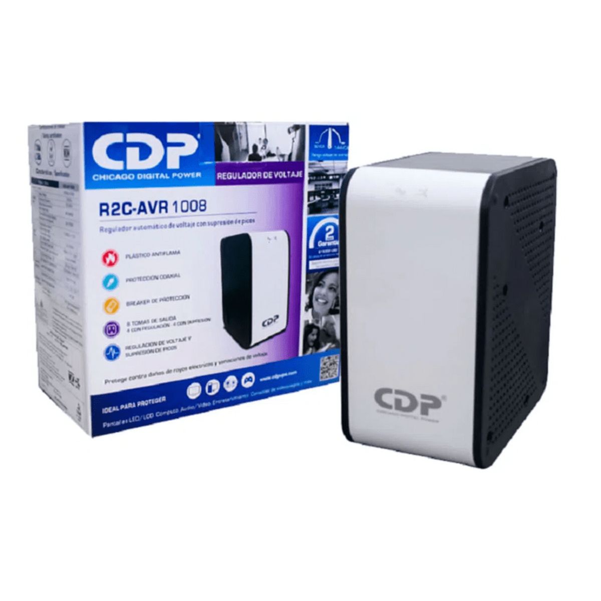 CDP - Regulador de Voltaje CDP R2C-AVR1008I 1000VA 500W 170-270 VAC