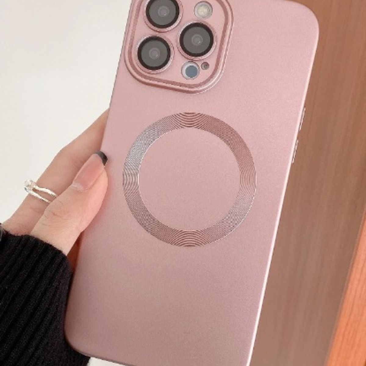 GENERICO - CASE O FUNDA PARA TELEFONO MAGNETICA COLOR ROSA PARA IPHONE 13