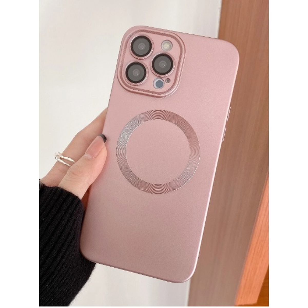 GENERICO - CASE O FUNDA PARA TELEFONO MAGNETICA COLOR ROSA PARA IPHONE 13