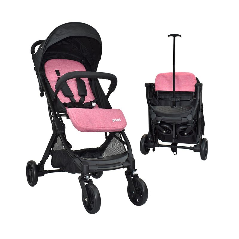 PRIORI - Coche Maleta Compacto Para Bebé Priori Argus Rosa