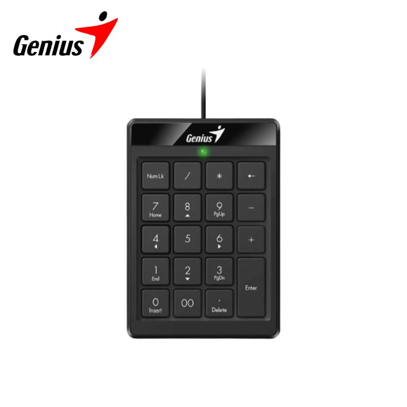 GENIUS - Teclado Numérico Genius Numpad 110 Negro USB Plug and Play con Soporte