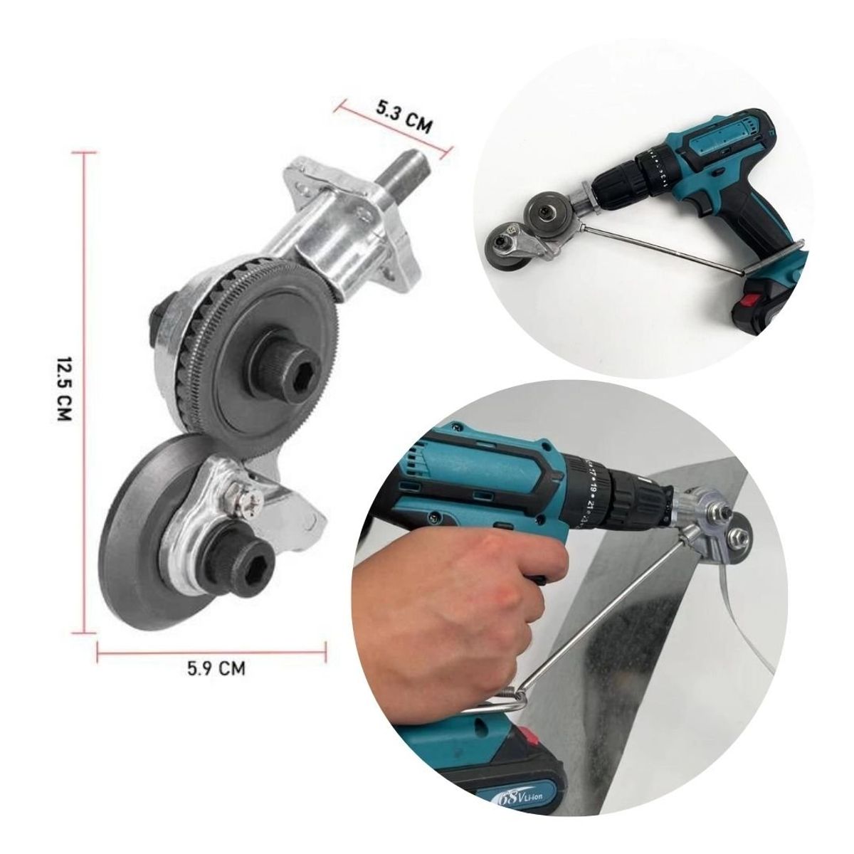 GENERICO - Adaptador De Taladro Para Cortar Metal