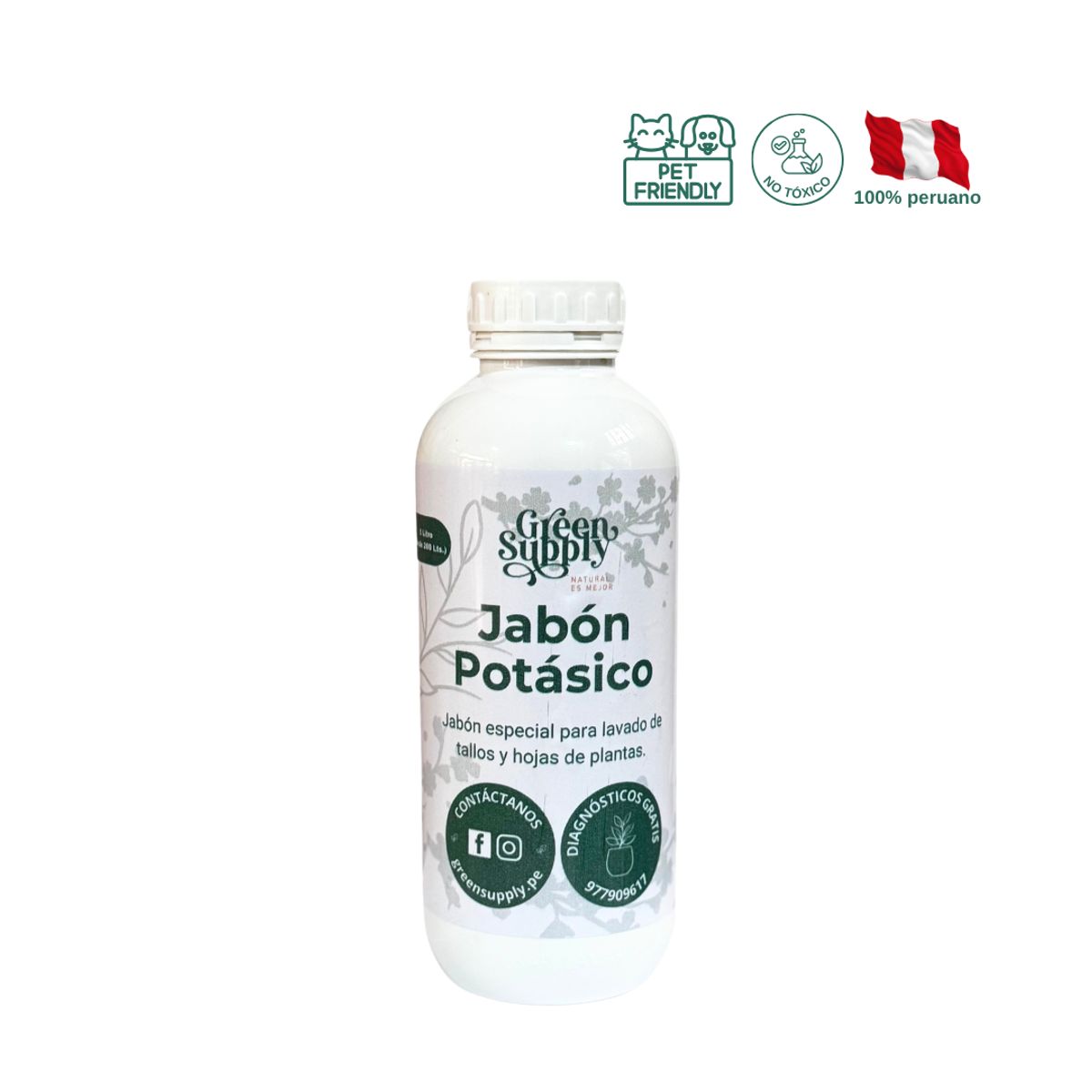 GREEN SUPPLY - Limpiador Pet Friendly  - Jabón Potásico 1lt