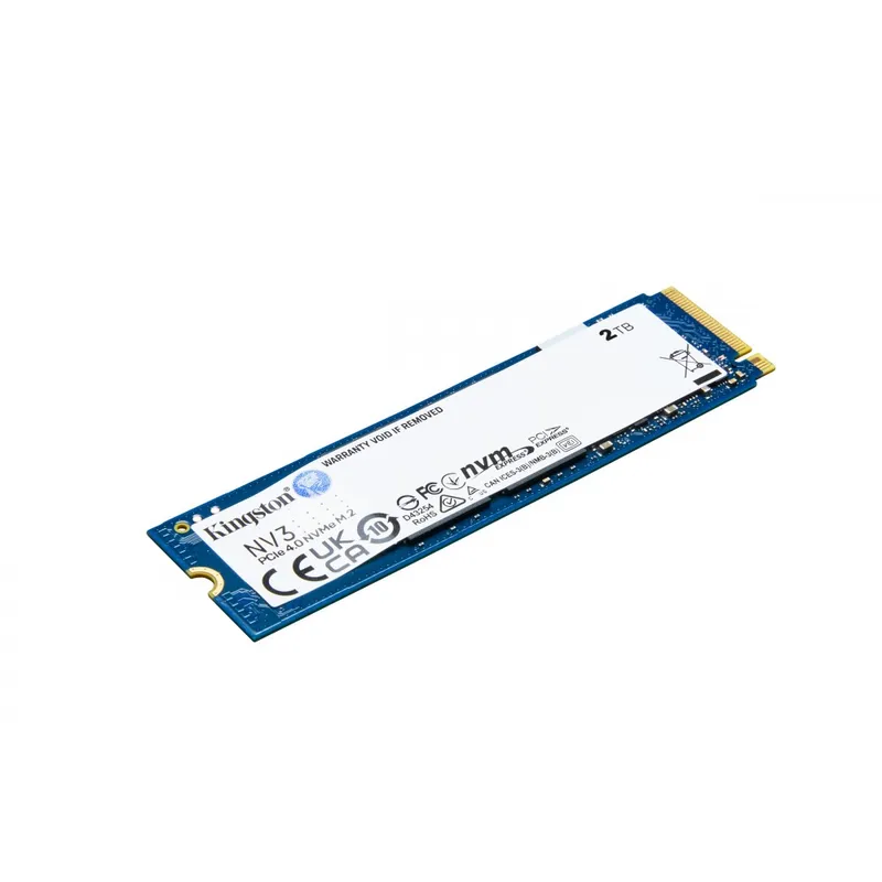 KINGSTON - Disco Solido SSD Kingston NV3 2TB M2 2280 NVMe PCIe 4.0 SNV3S/2000G