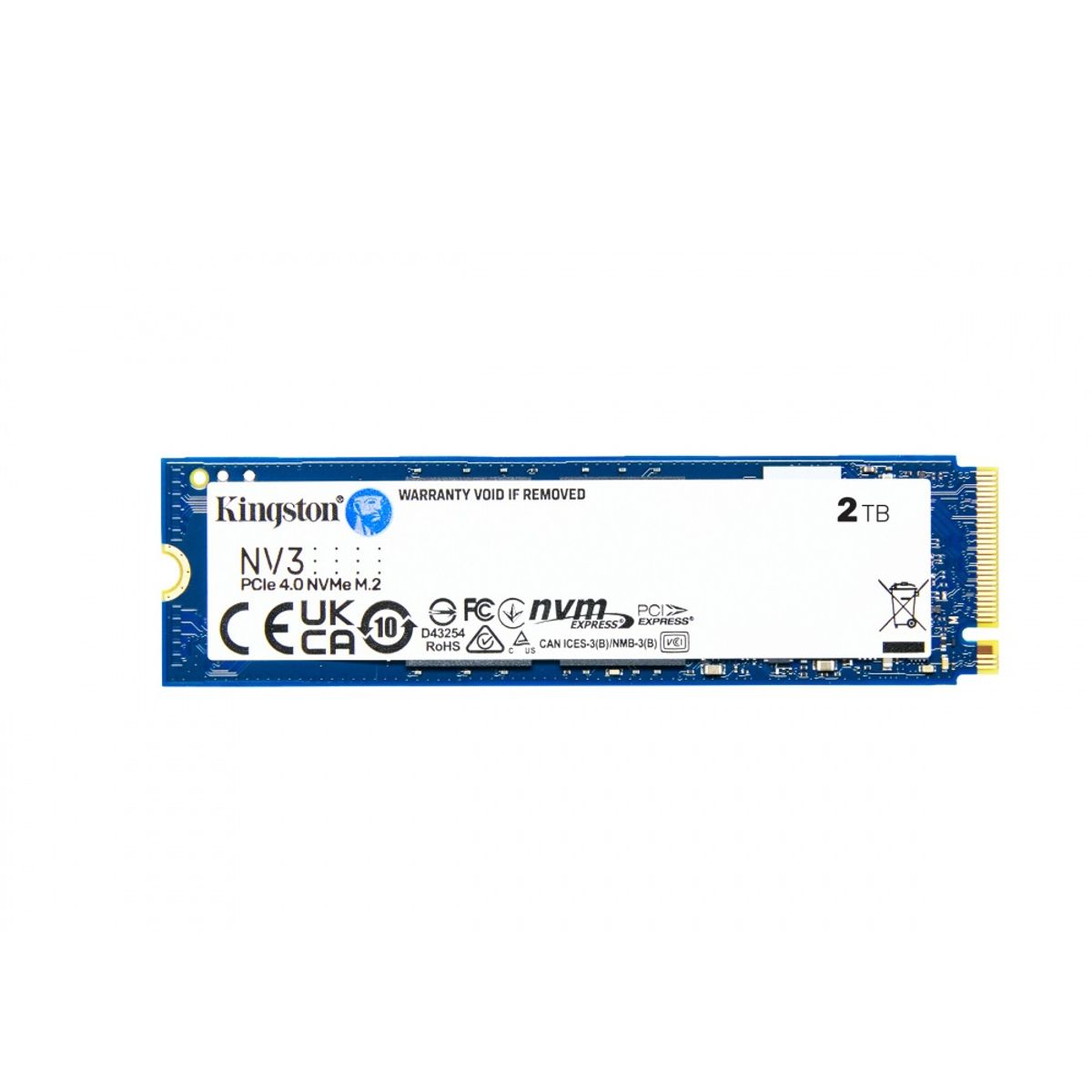 KINGSTON - Disco Solido SSD Kingston NV3 2TB M2 2280 NVMe PCIe 4.0 SNV3S/2000G
