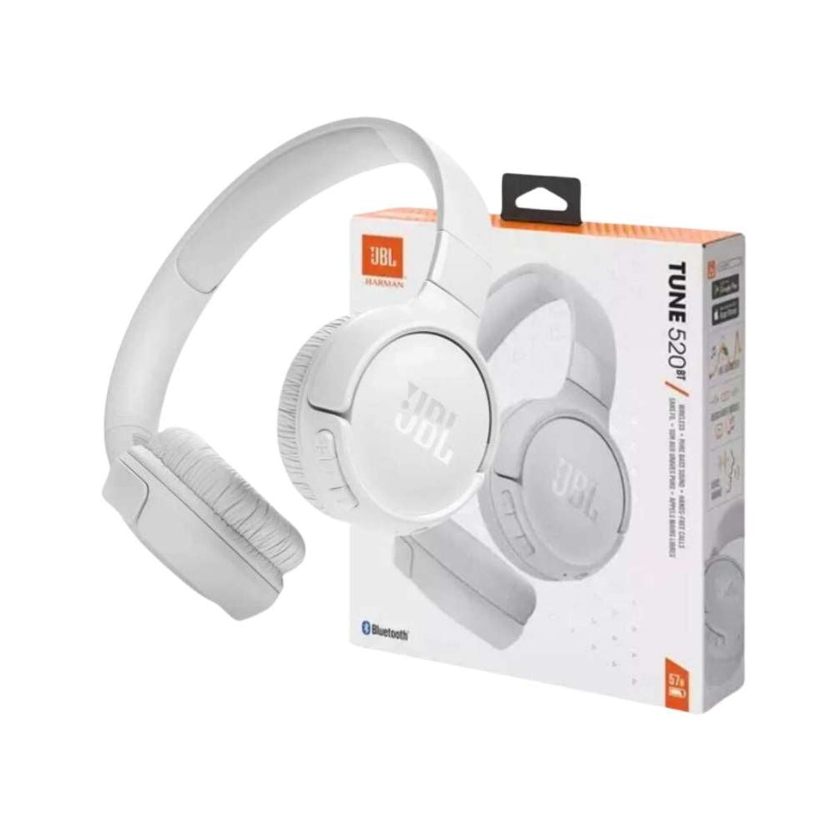 JBL - Audífonos JBL Tune 520 Bluetooth 57hr. Blanco